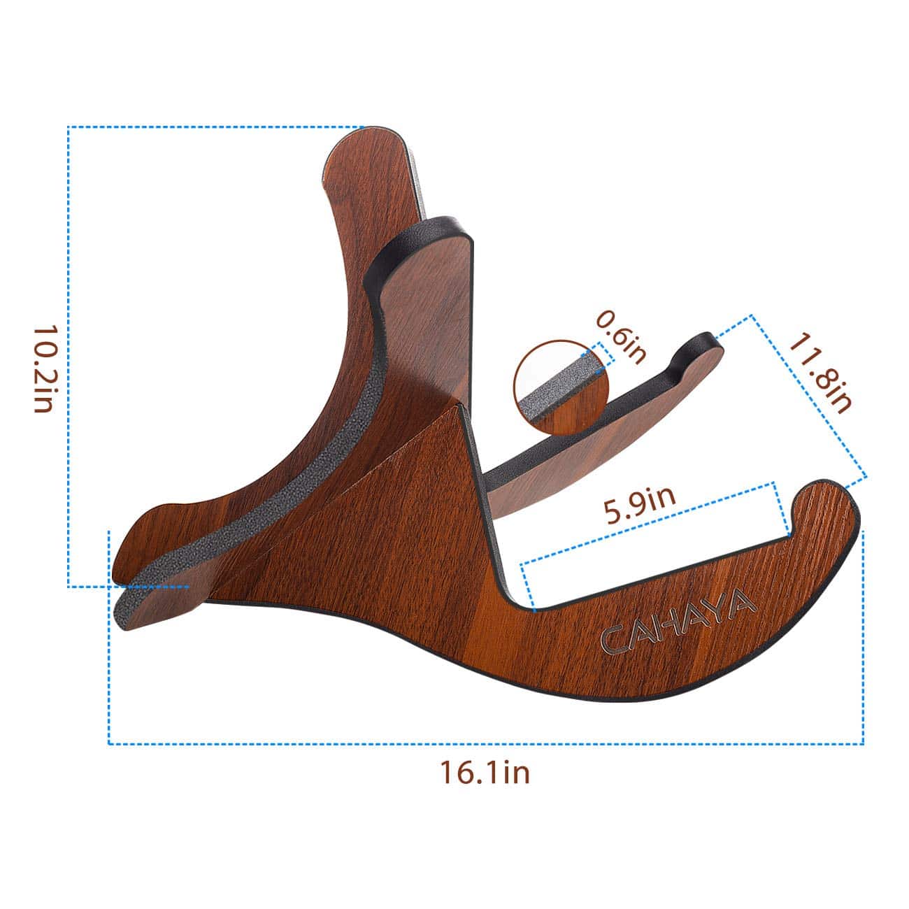 CAHAYA Soporte de Guitarra Universal de Madera Estilo - Imagen 7