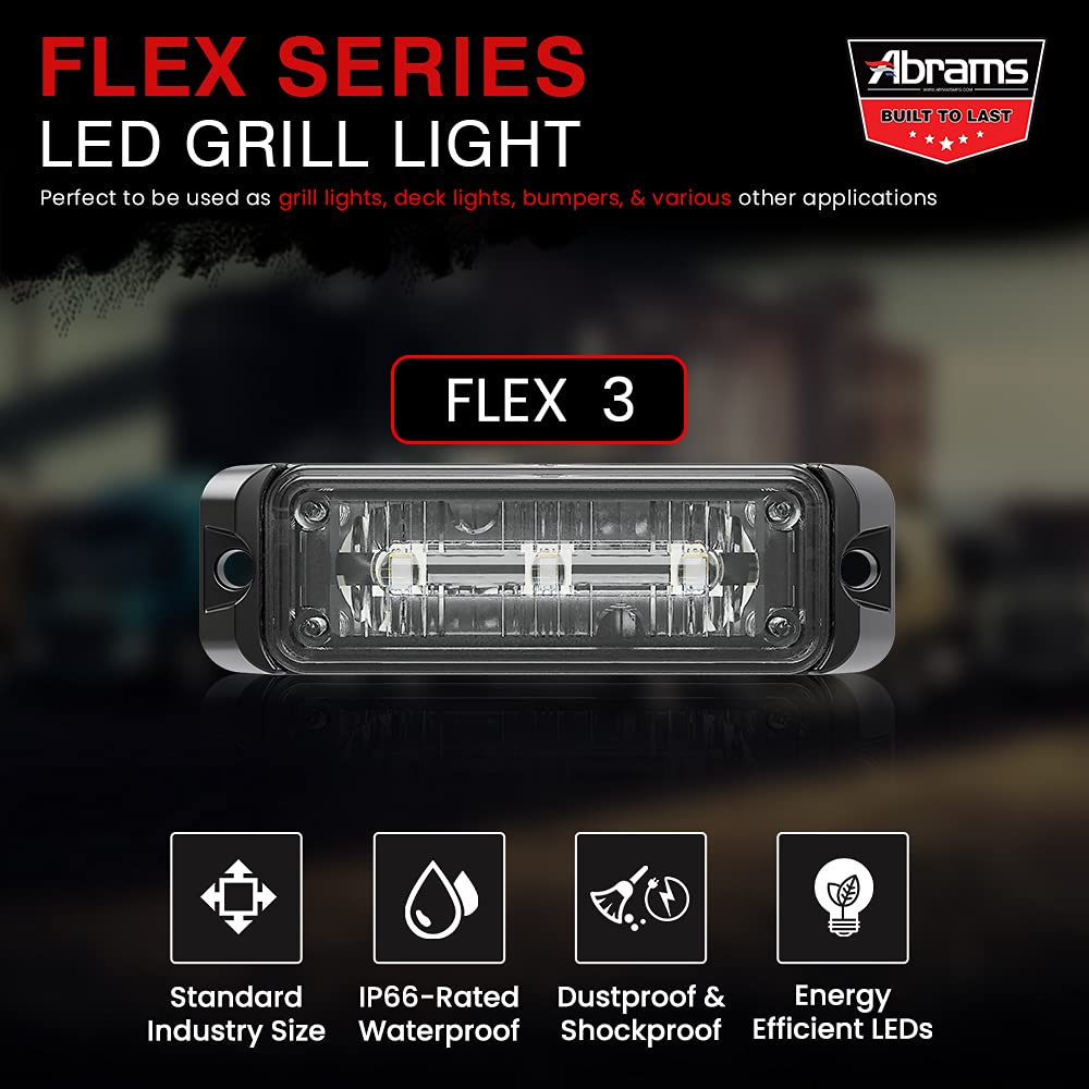 Luz estroboscópica LED de montaje en superficie Abrams Flex - Imagen 3