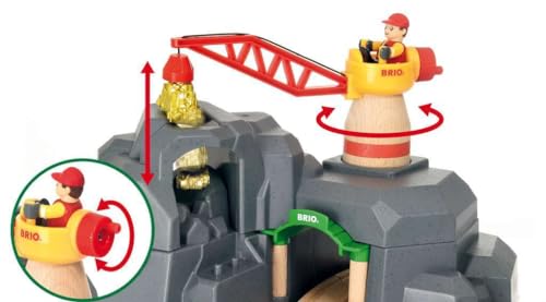 BRIO World - 33889 Grúa y Túnel de Montaña | Juego de Tren - Imagen 11