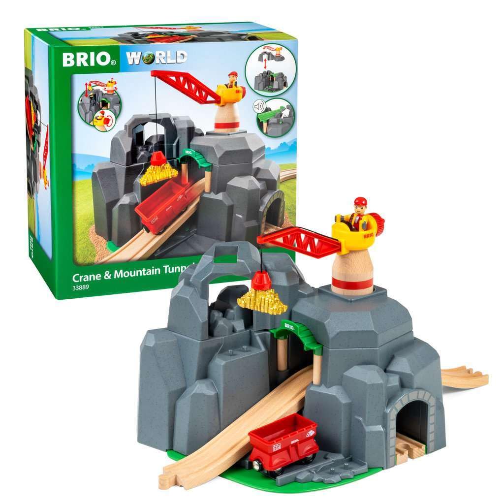 BRIO World - 33889 Grúa y Túnel de Montaña | Juego de Tren - Imagen 4