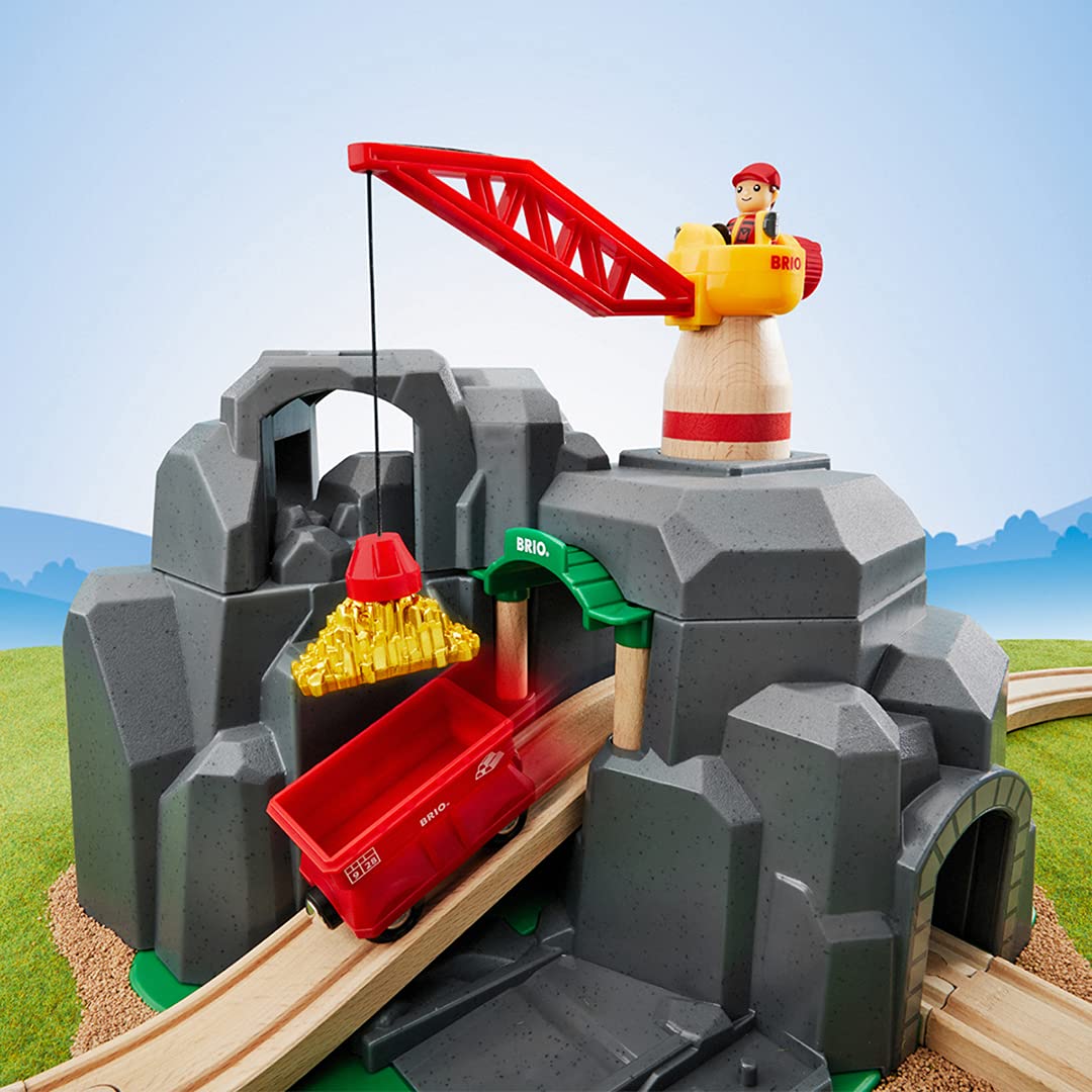BRIO World - 33889 Grúa y Túnel de Montaña | Juego de Tren - Imagen 3