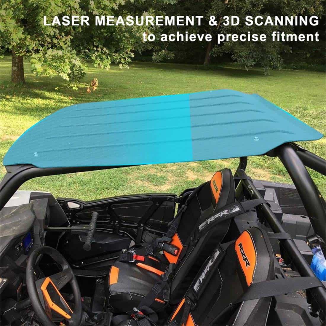 KIWI MASTER Hard Roof Top Compatible for Polaris RZR XP - Imagen 3
