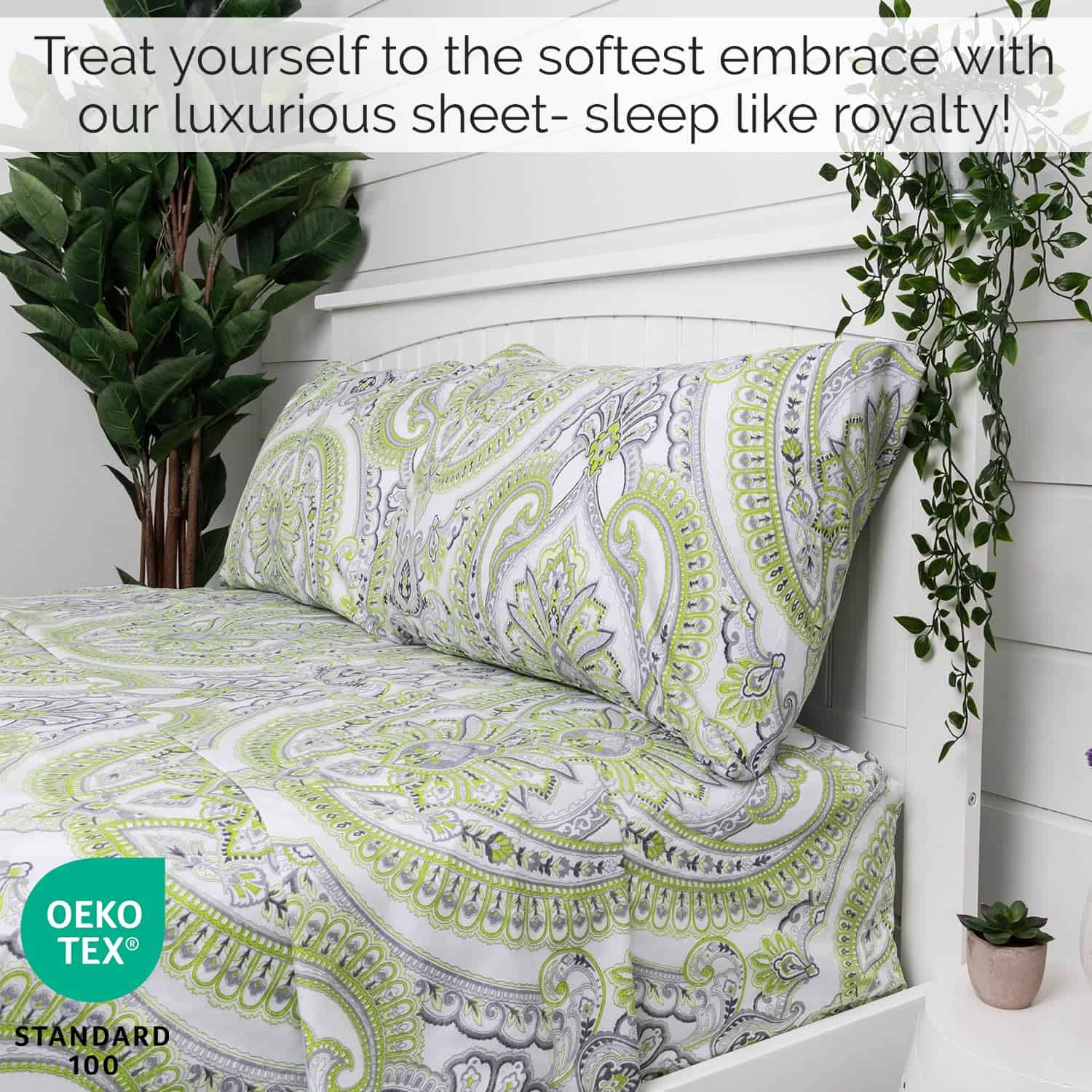 Juego de Sábanas y Fundas de Almohada King Size de la - Imagen 3