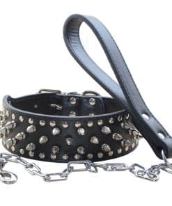 Collar de Perro con Tachuelas Punk Spiked Rivet con Hebilla