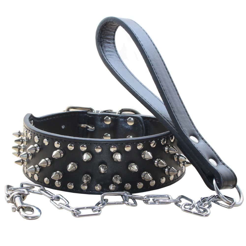 Collar de Perro con Tachuelas Punk Spiked Rivet con Hebilla