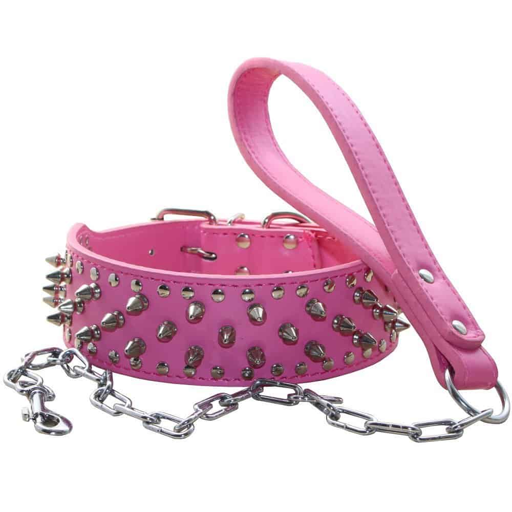 Collar de Perro con Tachuelas Punk y Remaches con Hebilla