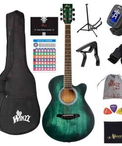 WINZZ Serie HAND RUBBED - Guitarra Acústica de 40 Pulgadas