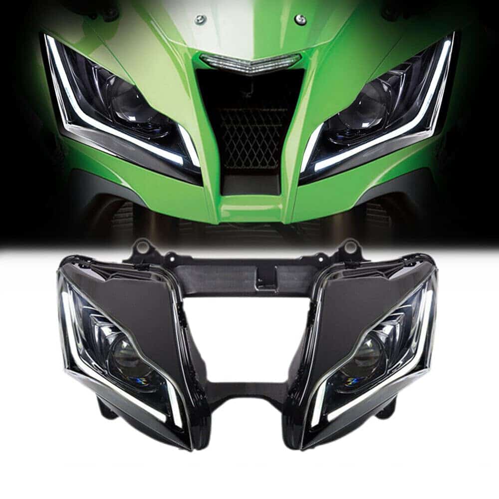 Ensamblaje completo de faros LED KT para Kawasaki Ninja