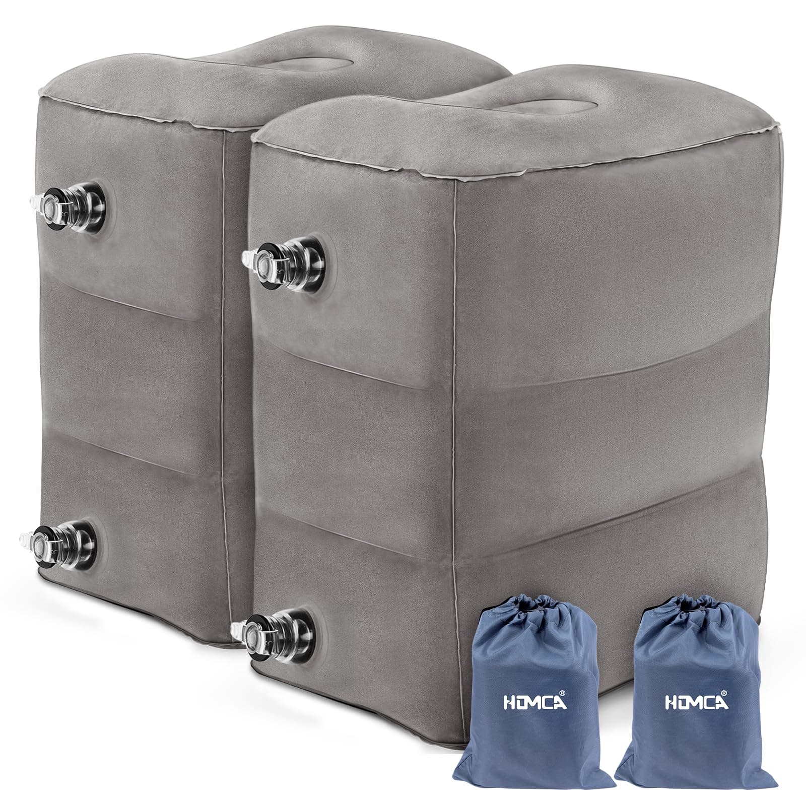 Almohada Inflable para Reposapiés de Viaje (Paquete de 2)