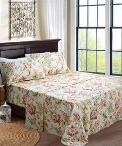 Softta Juego de Ropa de Cama de Lujo Boho Shabby Flower