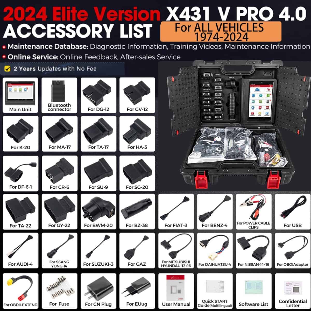 2023 Elite LAUNCH X431 V PRO 4.0 Herramienta de Escaneo - Imagen 7