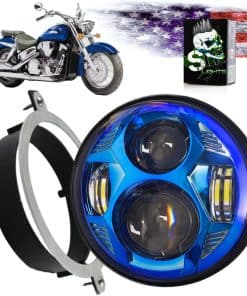 SLK-Customs Juego de Faro LED VTX 5 3/4" con Soporte y