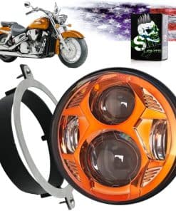 SLK-Customs VTX 5 3/4" Kit de Faro LED NARANJA con Soporte