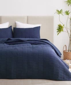 Juego de Edredón EXQ Home Tamaño Completo/Queen Navy 3