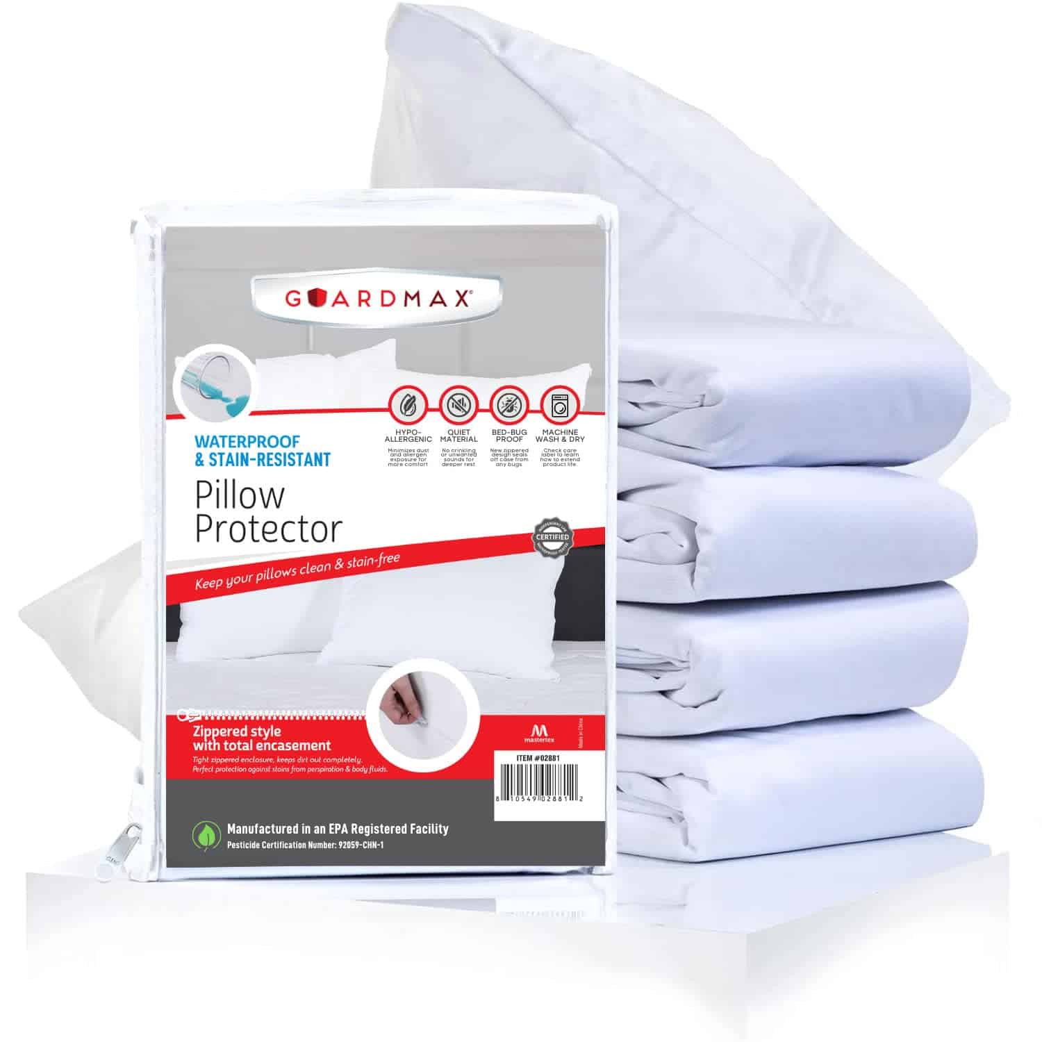 Protector de Almohada Premium Guardmax -Blanco