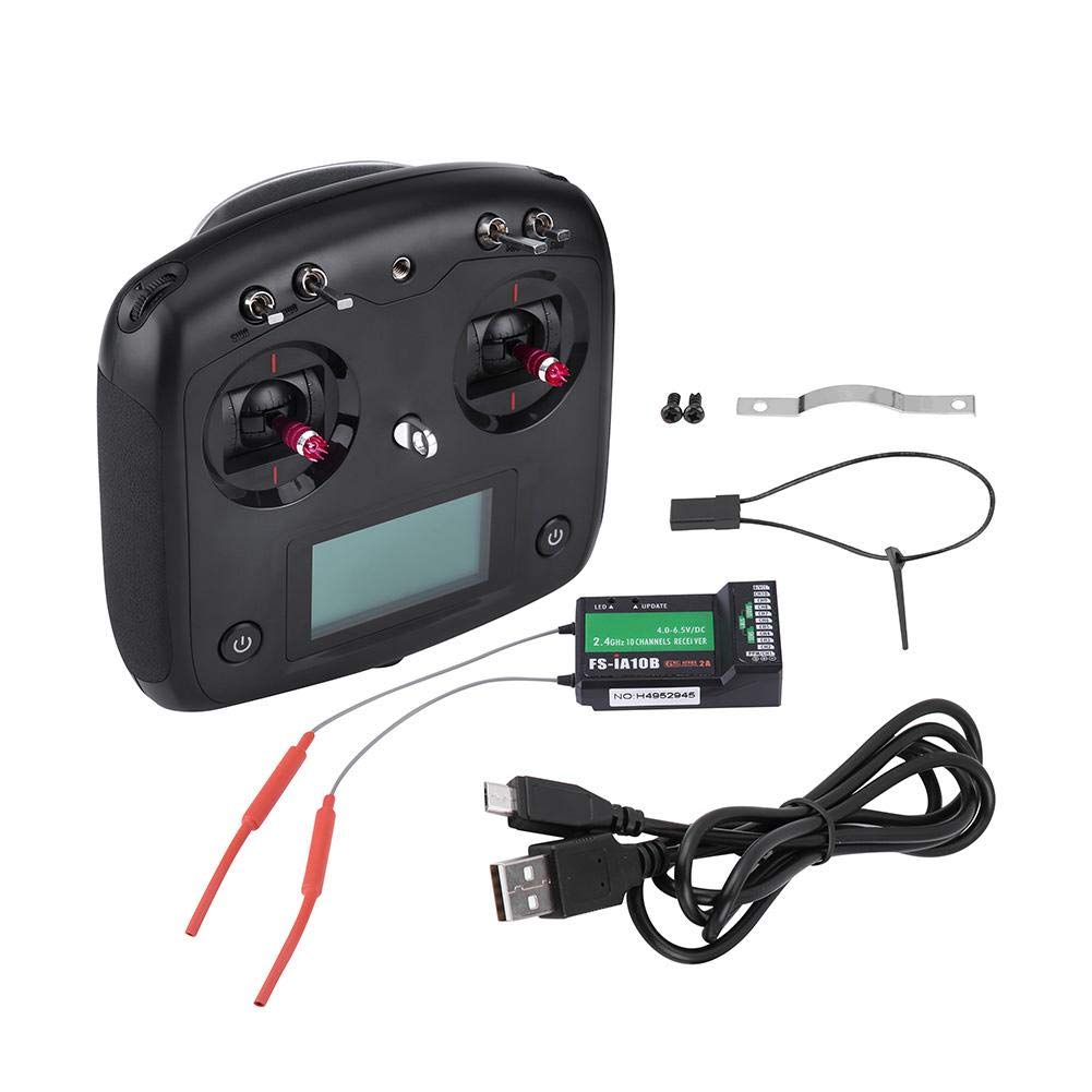 Transmisor FS-I6S de 10 canales Dilwe, 2.4G Transmisor