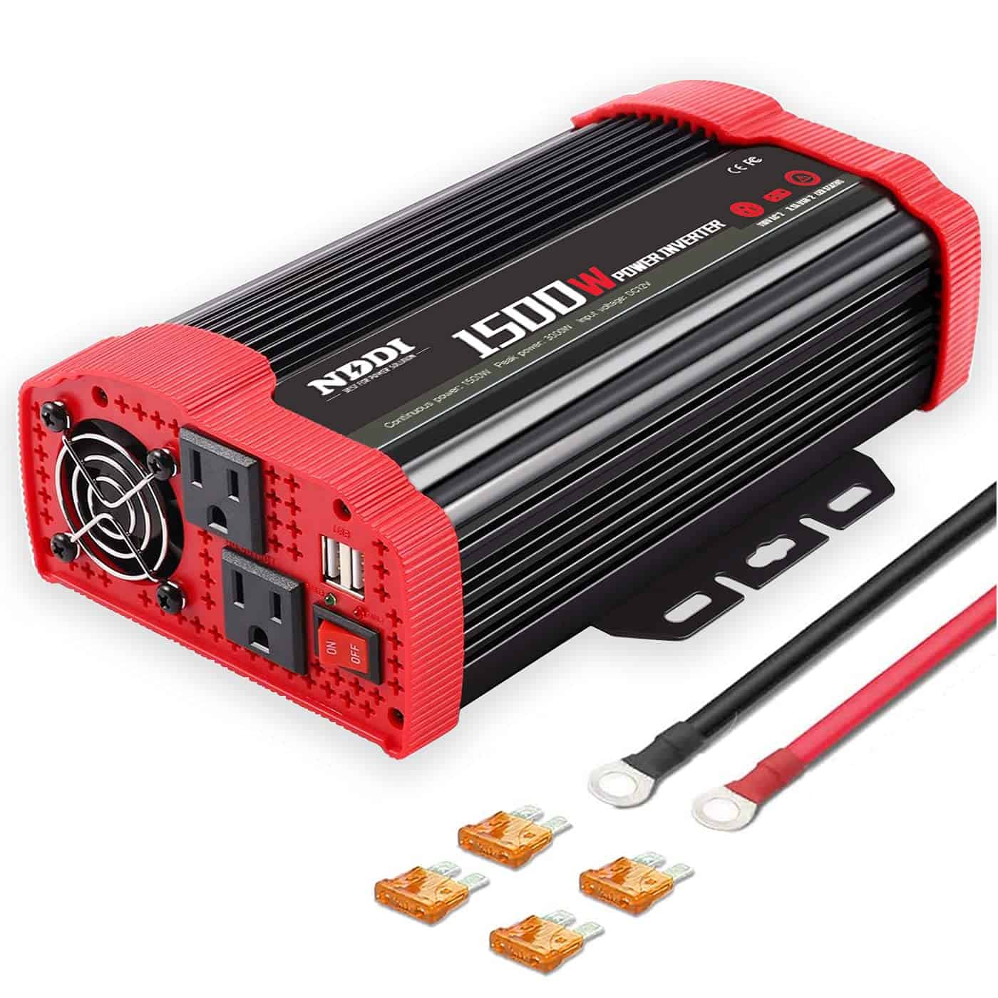 Convertidor de corriente para automóvil NDDI 1500W 12V DC a