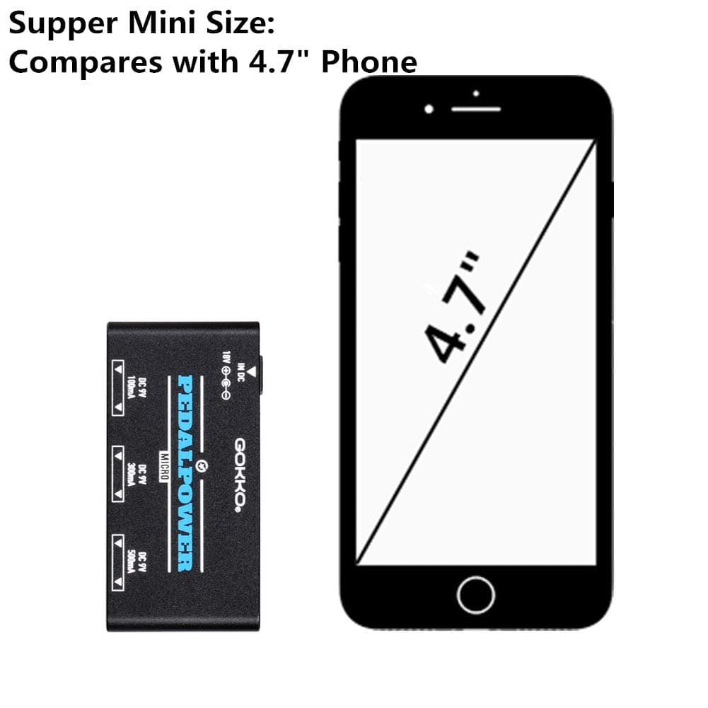Fuente de Alimentación de Pedal Mini GOKKO con 6 Salidas - Imagen 5
