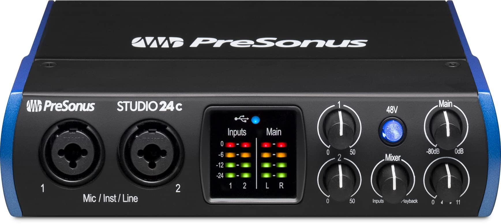 Interfaz de Audio USB PreSonus Studio 24c 2x2, 192 kHz con - Imagen 6
