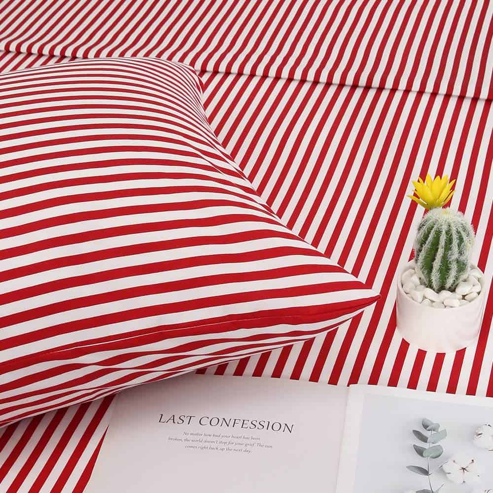 Juego de Sábanas de Rayas de Ticking de la Mejor Temporada, - Imagen 7