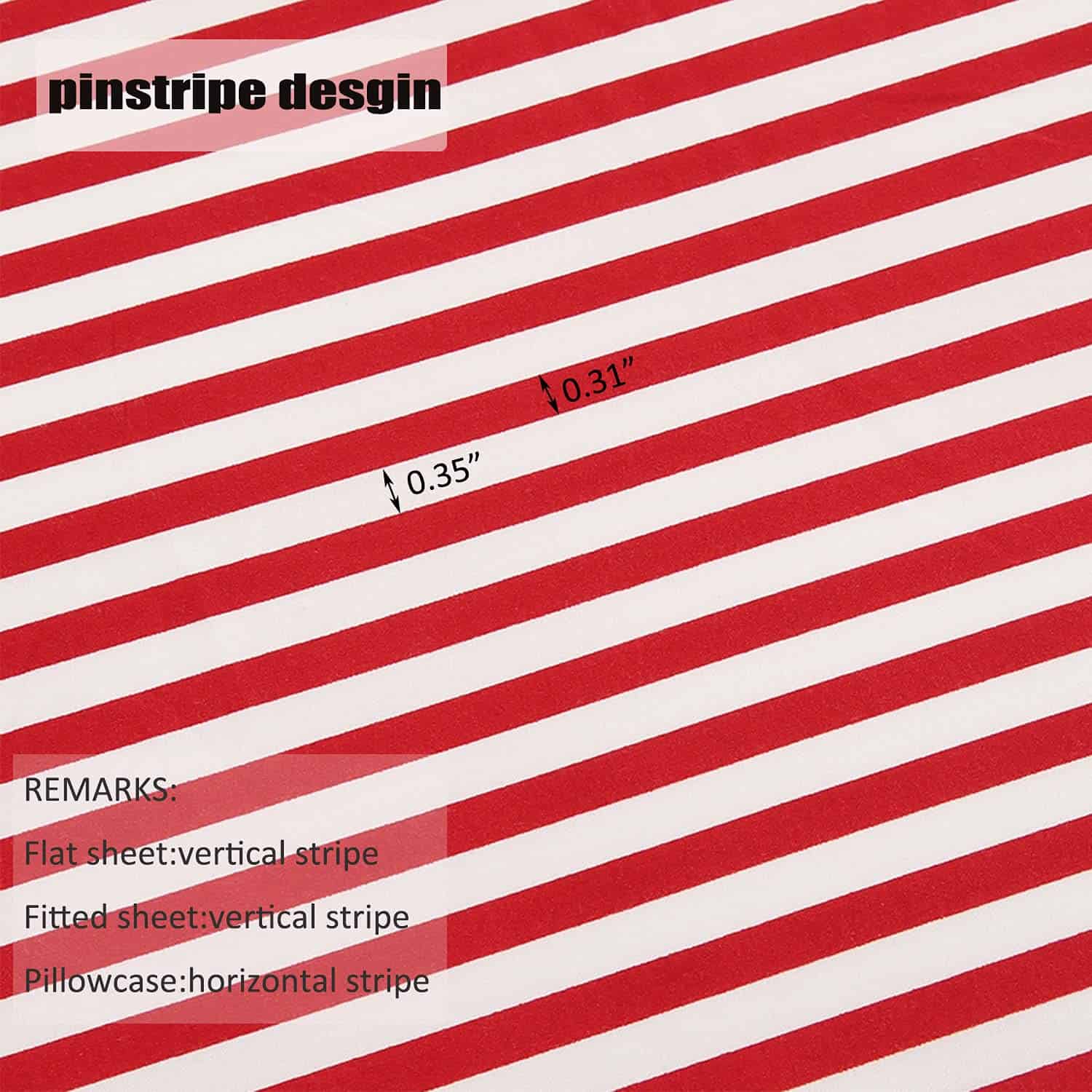 Juego de Sábanas de Rayas de Ticking de la Mejor Temporada, - Imagen 4