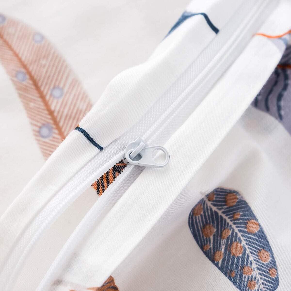 YuHeGuoJi Juego de Funda Nórdica de Plumas Azules y - Imagen 4