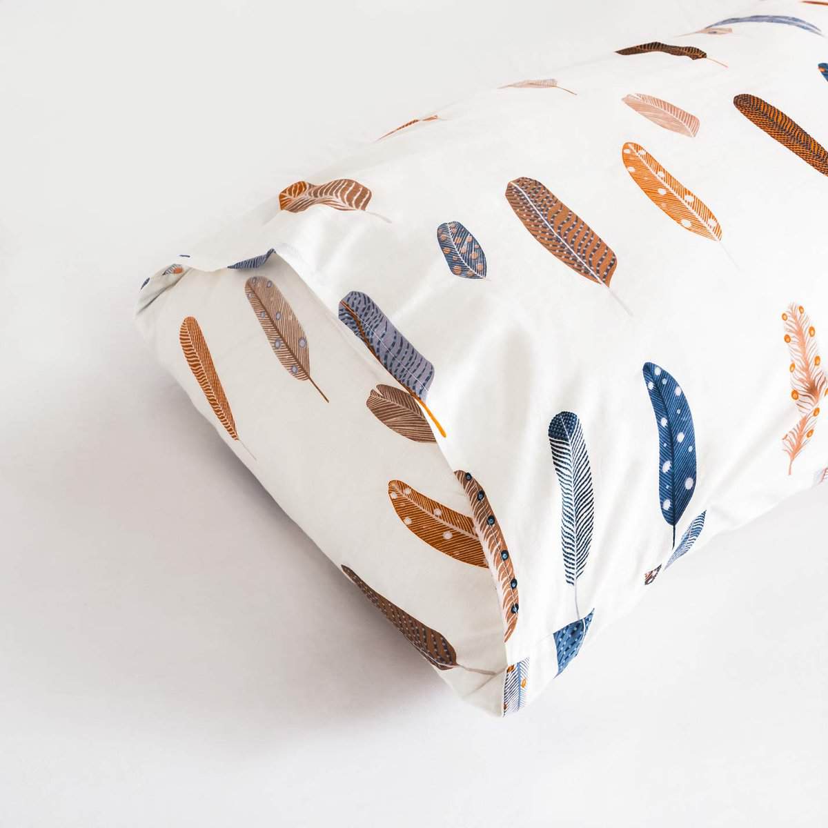 YuHeGuoJi Juego de Funda Nórdica de Plumas Azules y - Imagen 7