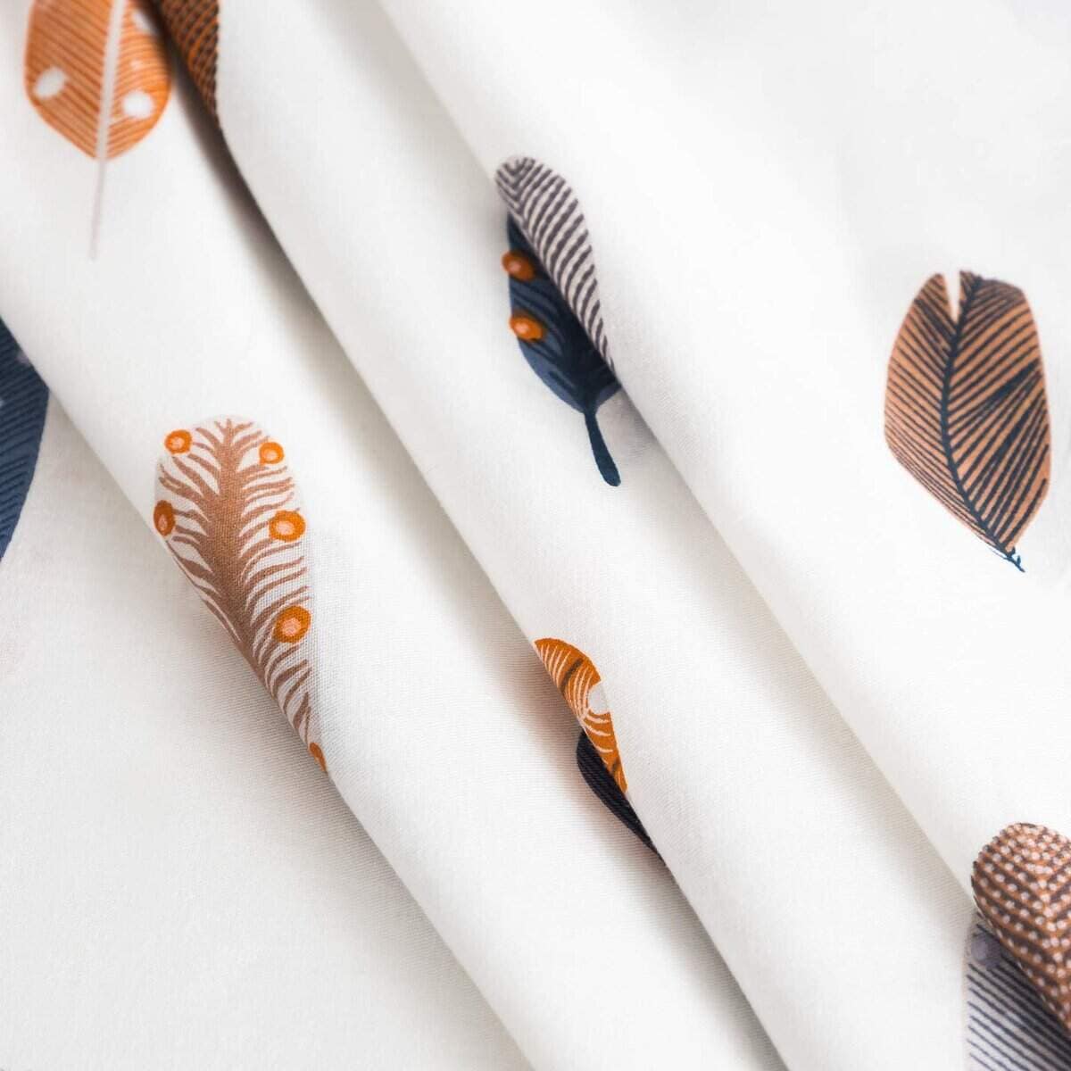 YuHeGuoJi Juego de Funda Nórdica de Plumas Azules y - Imagen 6