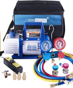 VIVOHOME 110V 1/3 HP 4CFM Bomba de Vacío de Paletas