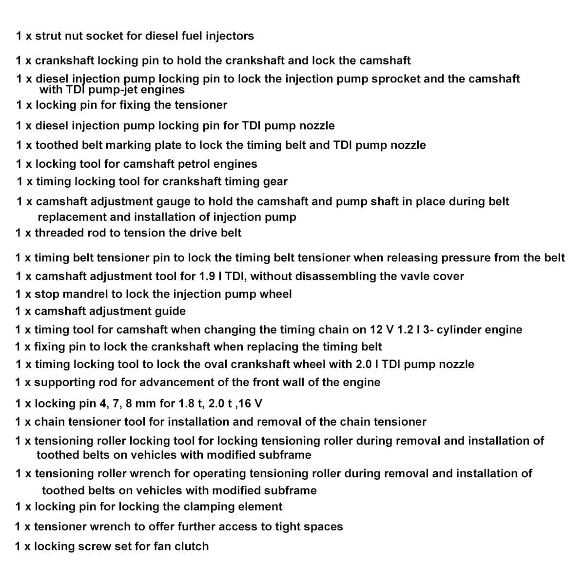 Juego de Herramientas de Correa de Distribución del Motor - Imagen 7