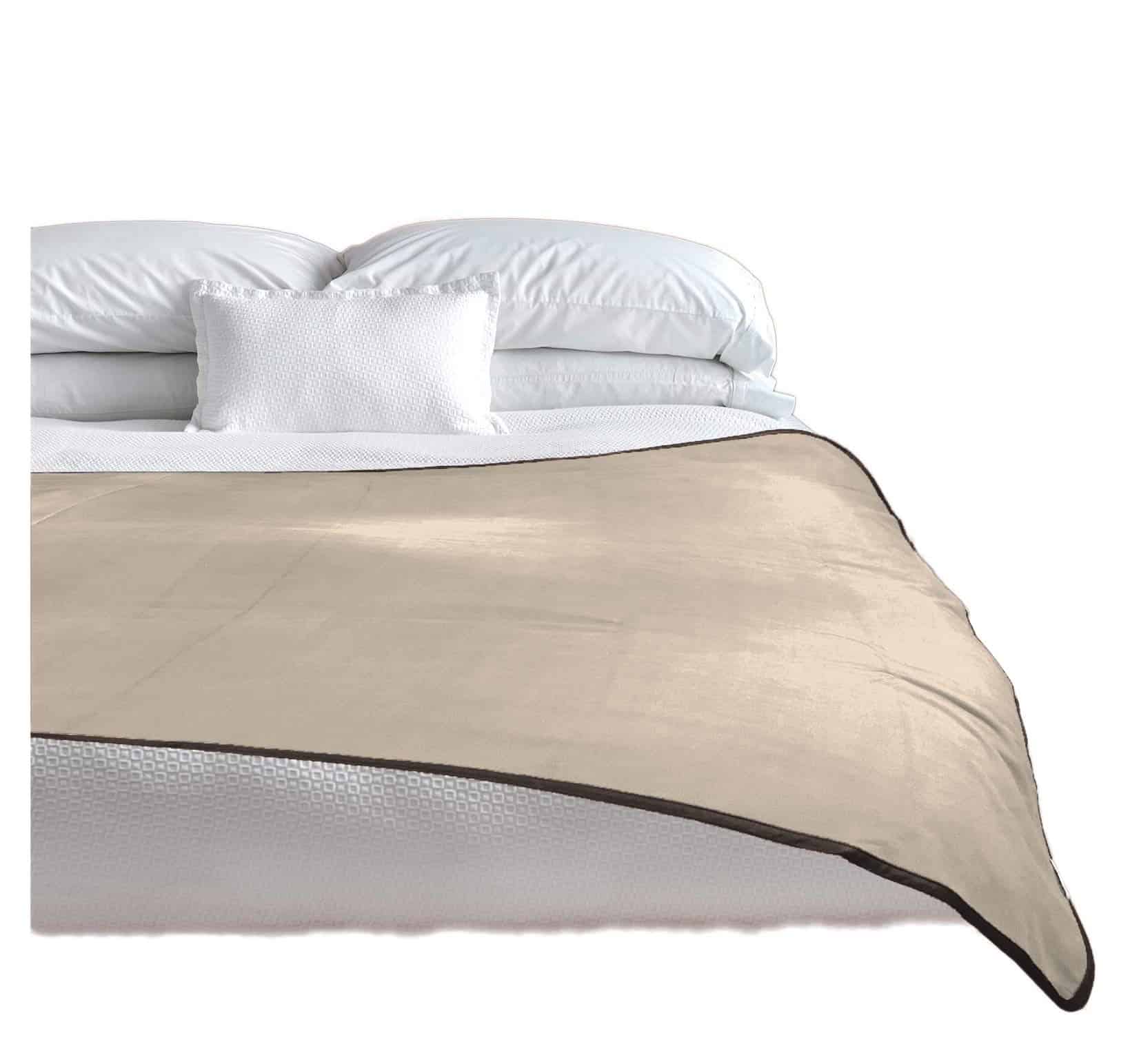 Manta Impermeable 100% Reversible Marrón/Beige para - Imagen 3