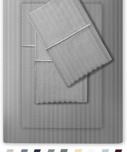 Juego de sábanas Damasco tamaño Split King de 500 hilos