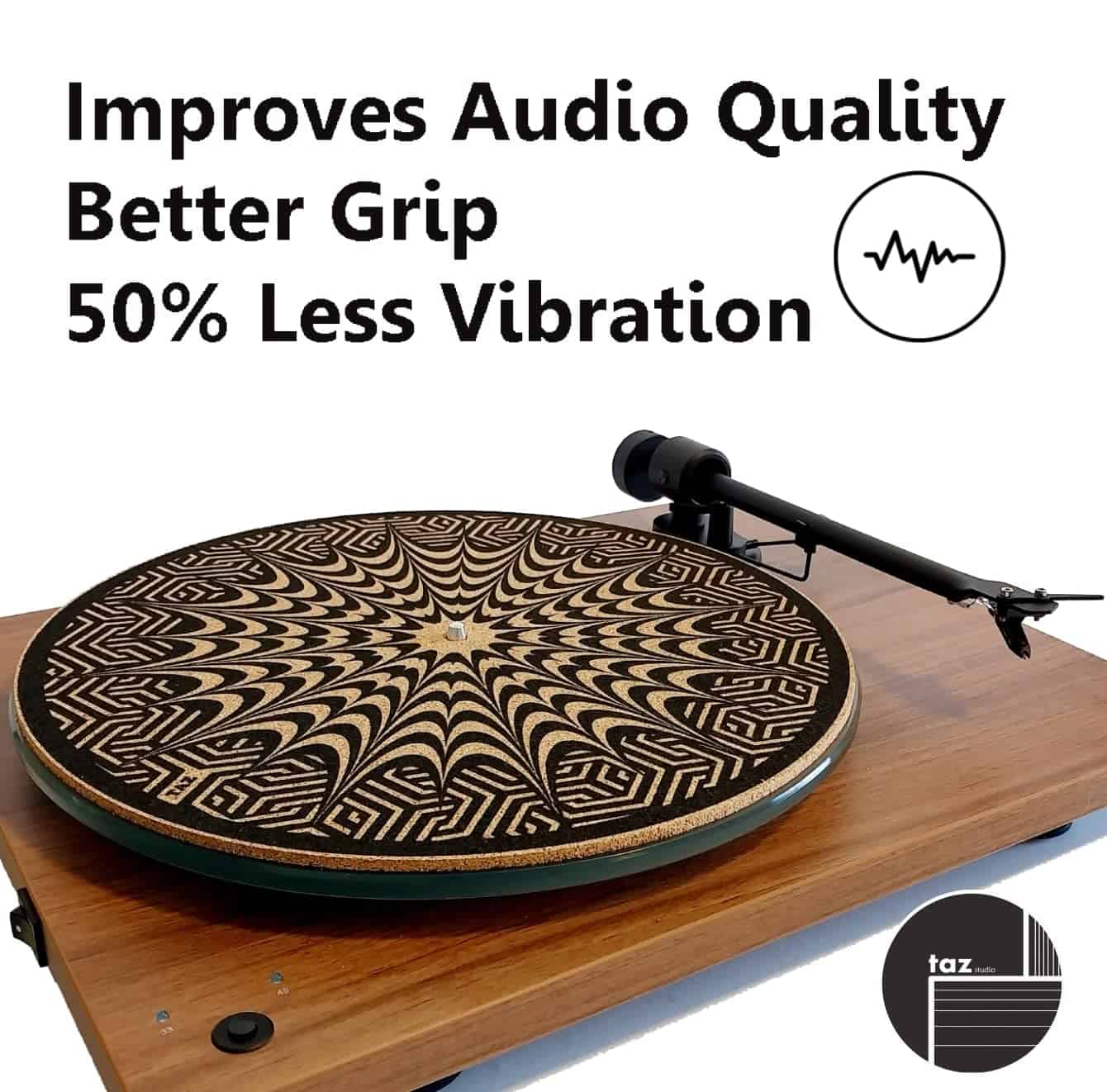 TazStudio Premium slipmat - Tapete de corcho para -Patrón de - Imagen 3