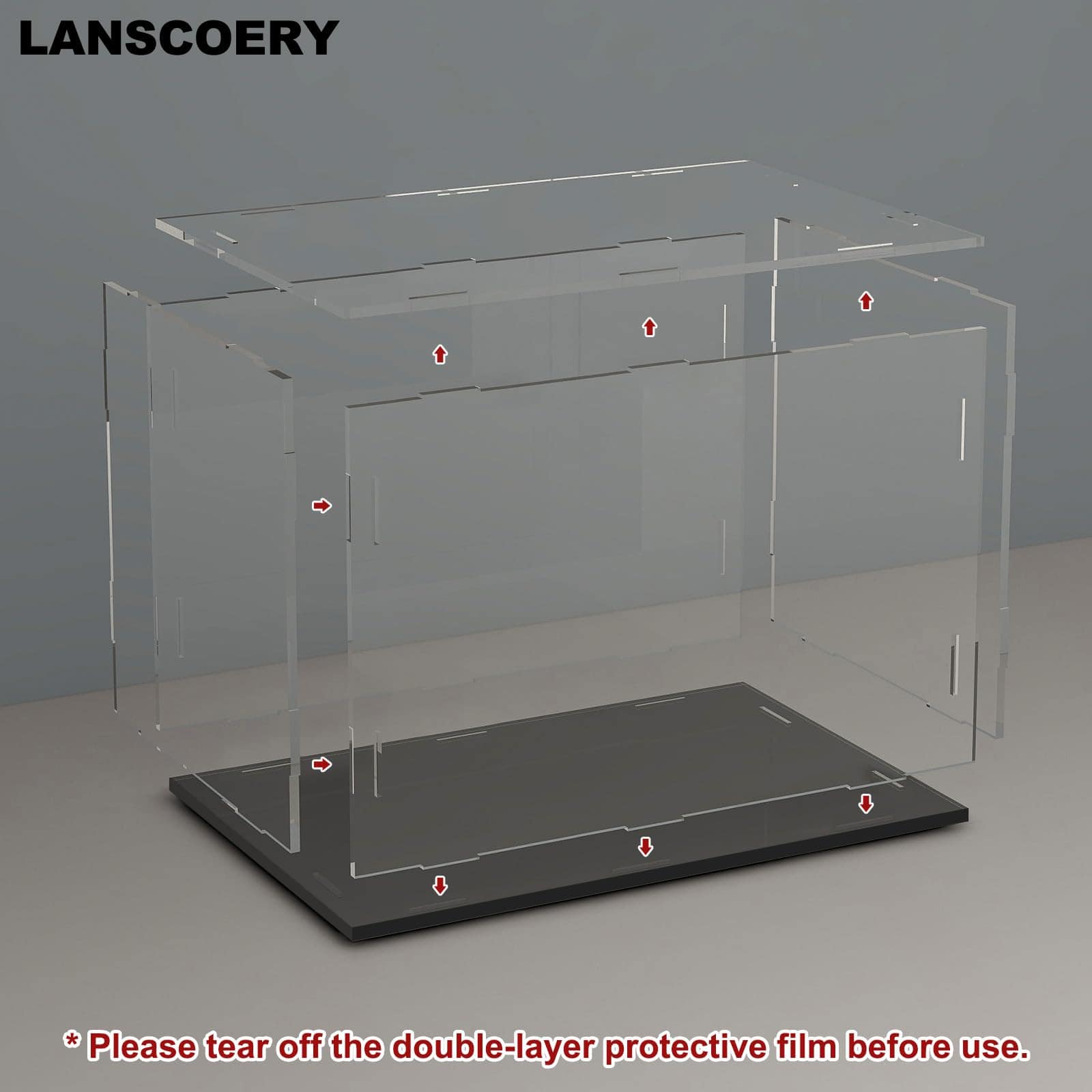 Vitrina de Acrílico Transparente LANSCOERY, Soporte de Caja - Imagen 4