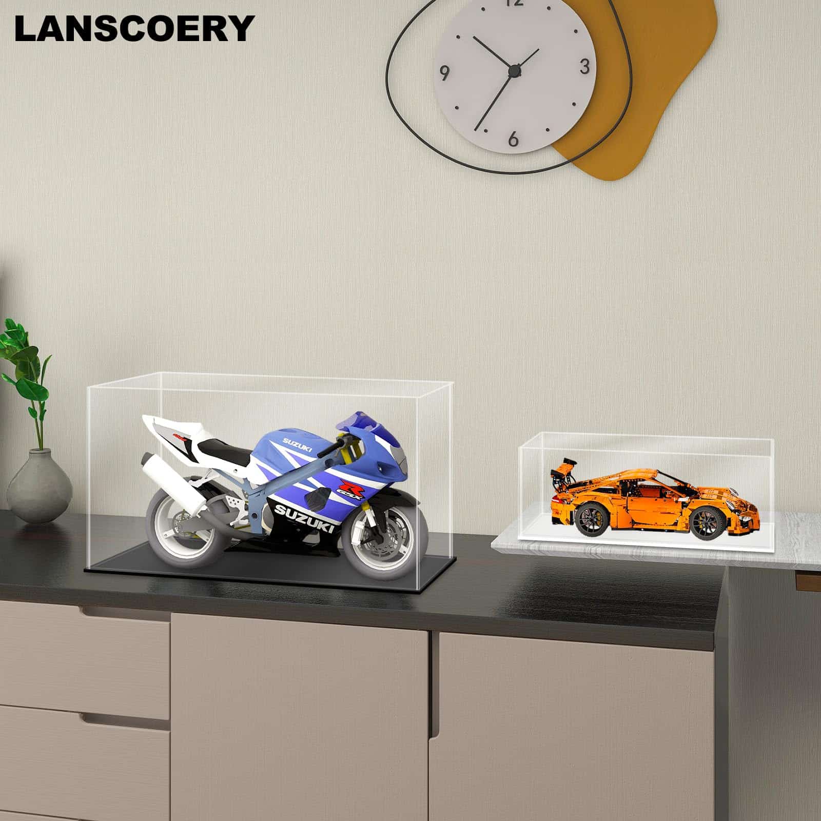 Vitrina de Acrílico Transparente LANSCOERY, Soporte de Caja - Imagen 8