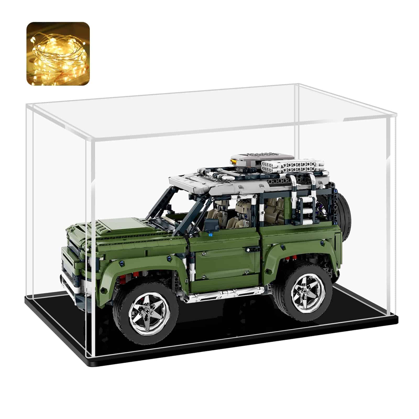 Vitrina de Acrílico Transparente LANSCOERY, Soporte de Caja