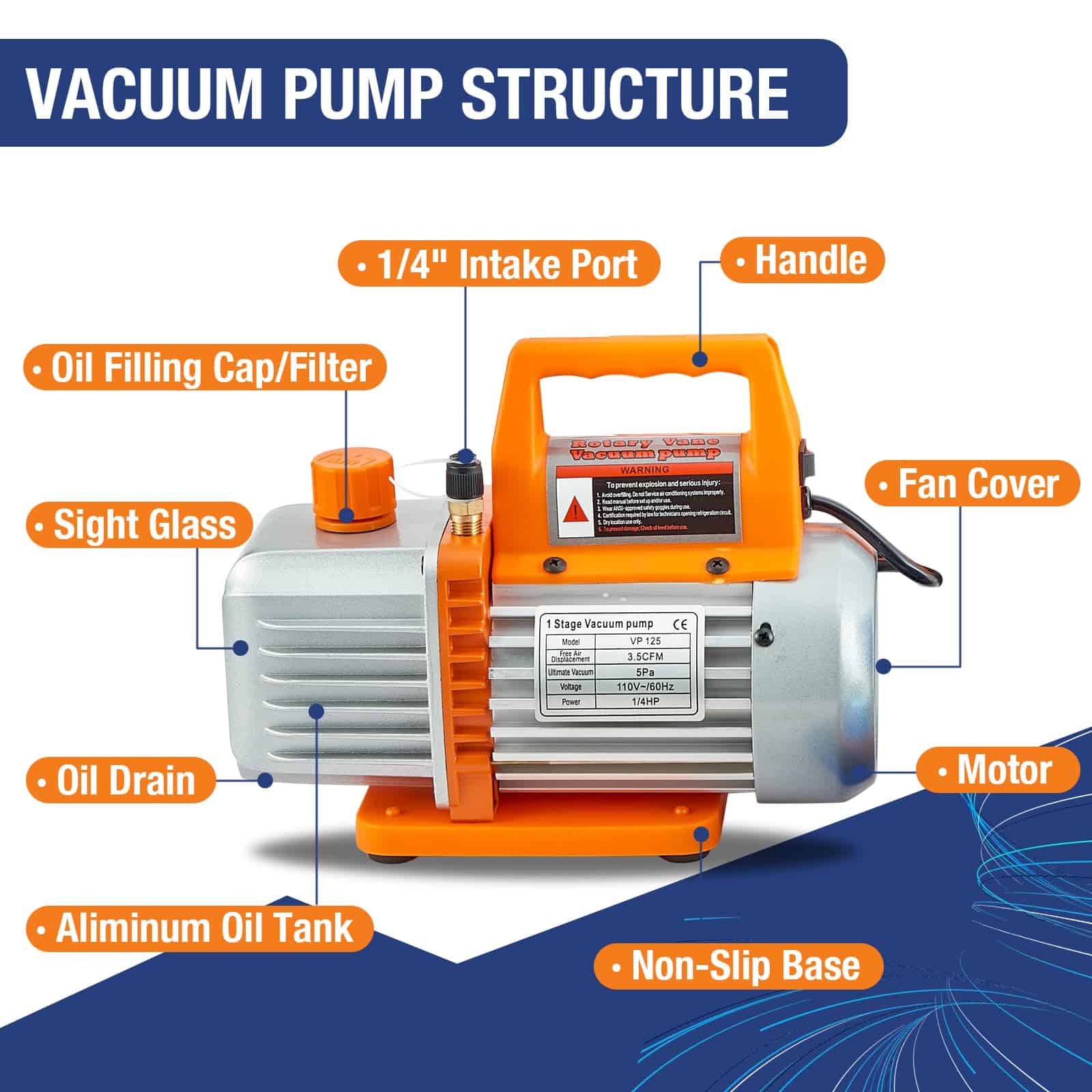 Conjunto de Bomba de Vacío para Aire Acondicionado de 4 - Imagen 6