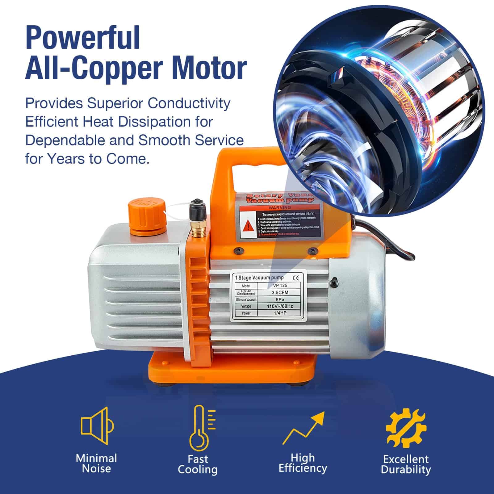 Conjunto de Bomba de Vacío para Aire Acondicionado de 4 - Imagen 7