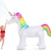 Jasonwell Unicorn Sprinkler Inflable Juguetes de Agua