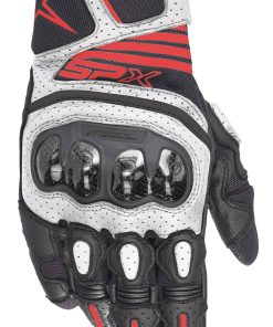 Guante de moto Alpinestars SMX Plus V2 -Negro/Blanco/Rojo