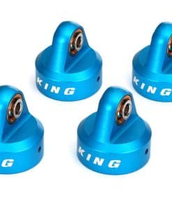 Tapas de amortiguador de aluminio azul anodizado Traxxas