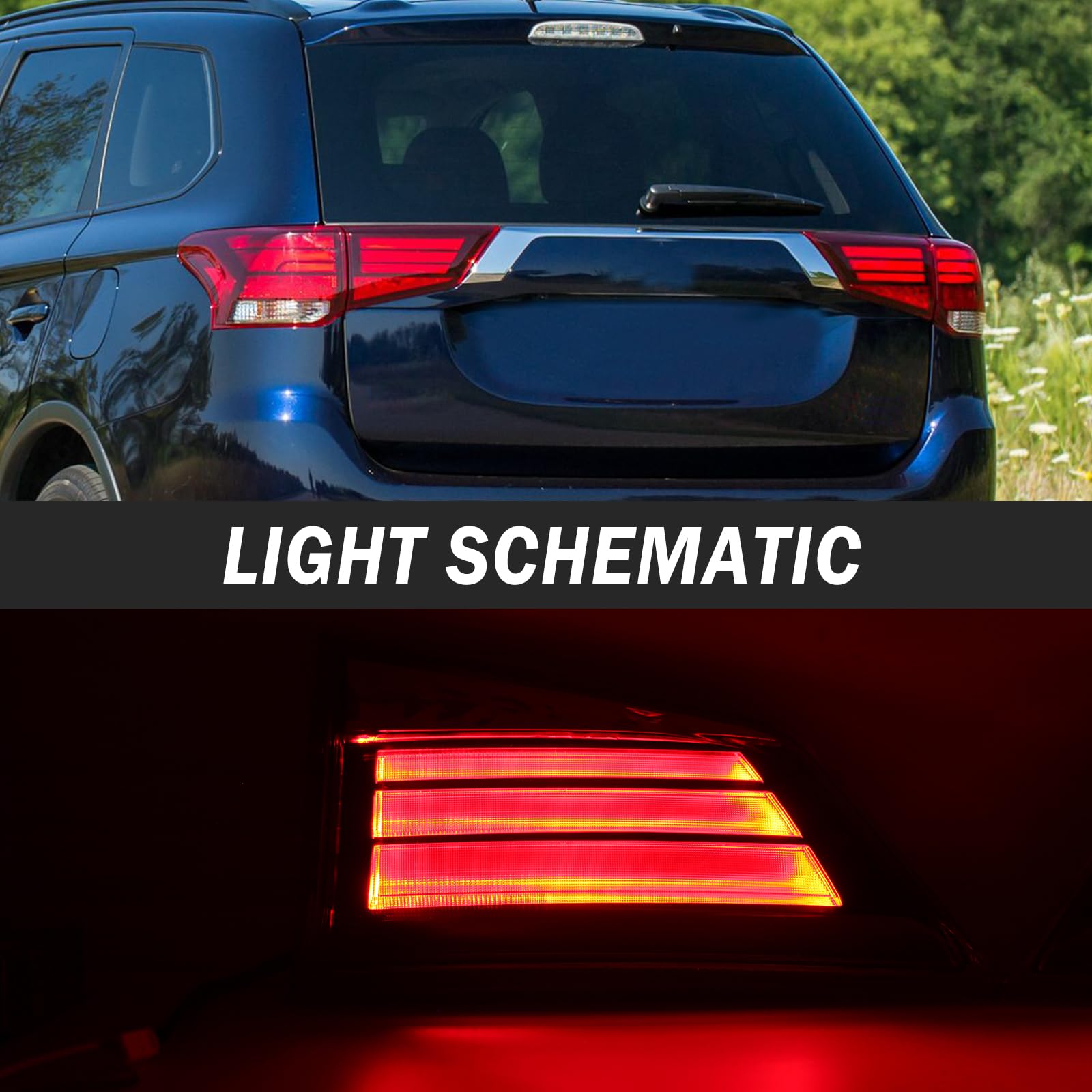 Clidr Lámpara de luz trasera LED interna 8331A186 Genérico - Imagen 4