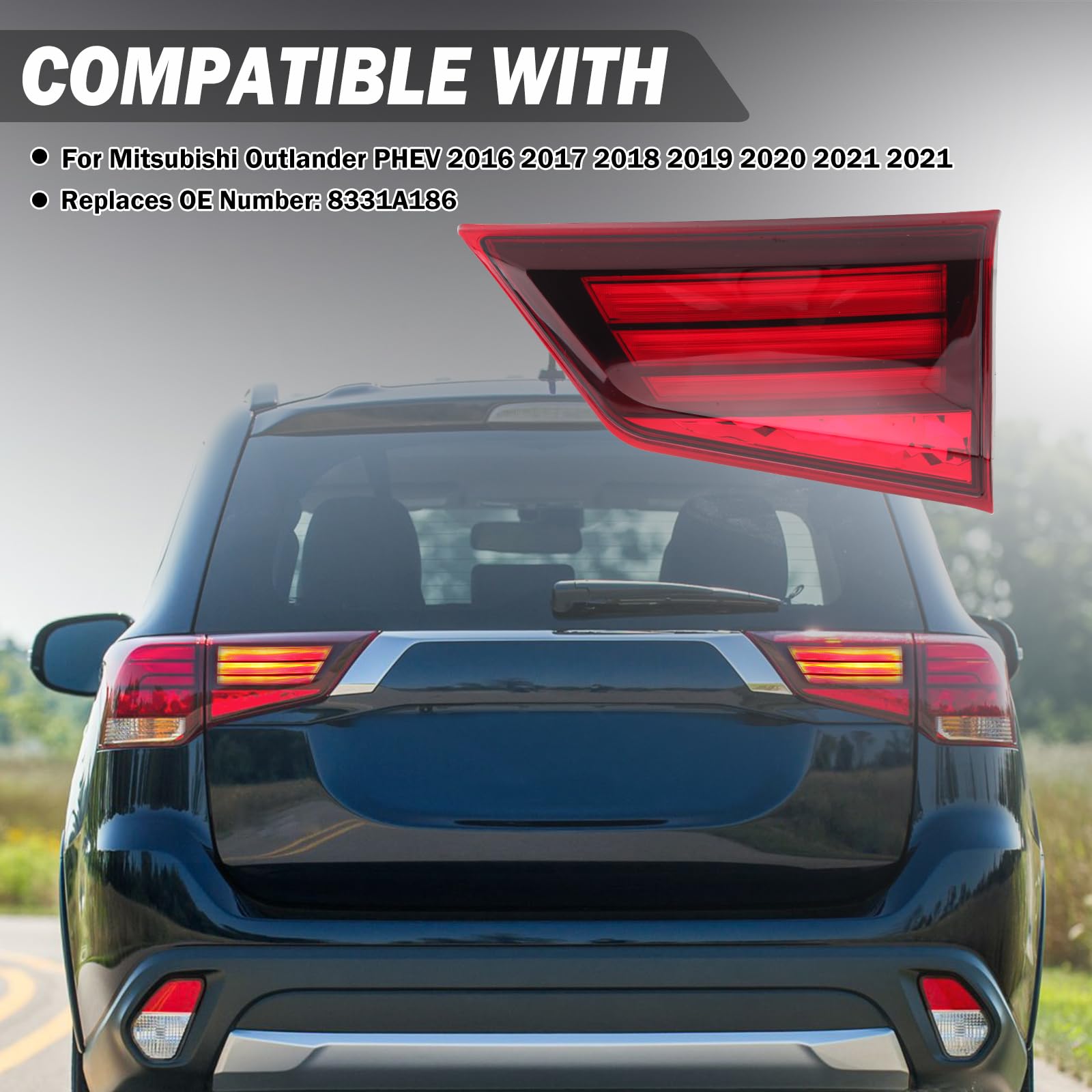 Clidr Lámpara de luz trasera LED interna 8331A186 Genérico - Imagen 3