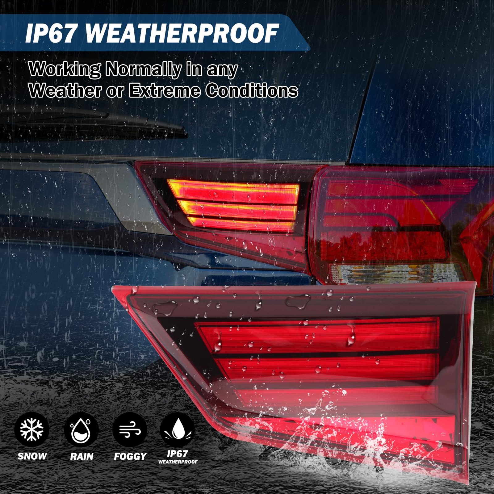Clidr Lámpara de luz trasera LED interna 8331A186 Genérico - Imagen 5