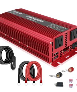 LVYUAN 1500W Inversor de Corriente para Automóvil 24V a