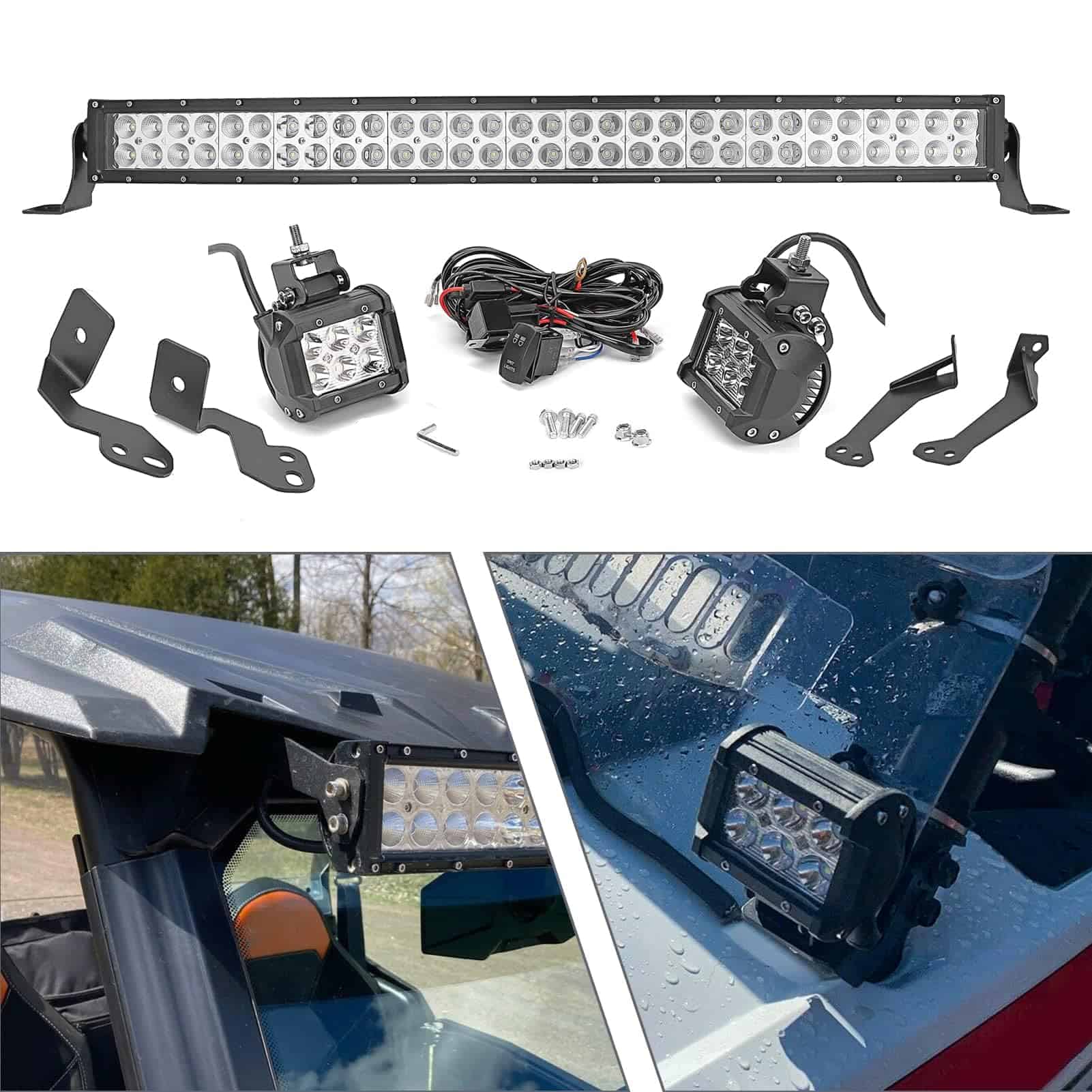 Kit de soportes para montaje de luces LED, montaje en pilar - Imagen 3