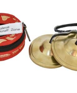 Campana de meditación tibetana con estuche de seda gratis