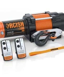 ORCISH 12V 4500LBS Winche Eléctrico Impermeable, Cuerda