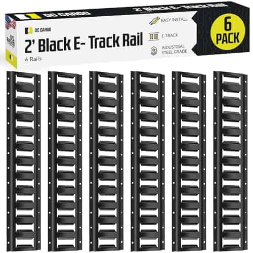 Juego de rieles de amarre E Track de 2' (Paquete de 6) para