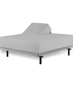 Juego de sábanas Flex Top Split King, color gris claro
